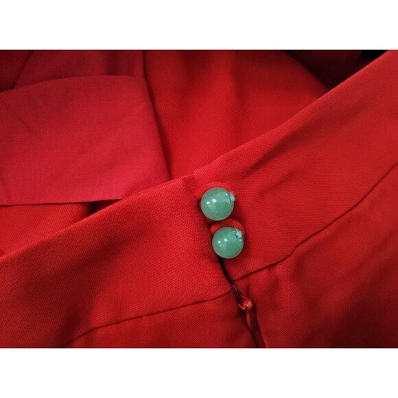 Shanghai Tang Women's Viscose Wide Leg Pants Red Size 42 - Picture 5 of 5